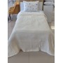 ETEHOMETEX HAVUZLU PİKE TAKIMI %100 PAMUK TEK KİŞİLİK KREM 8696474232109